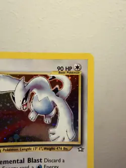 Pokemon Lugia 9/111 Neo Genesis Unlimited Holo Rare English 2000 - Image 3