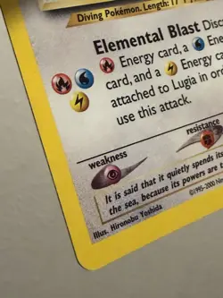 Pokemon Lugia 9/111 Neo Genesis Unlimited Holo Rare English 2000 - Image 5