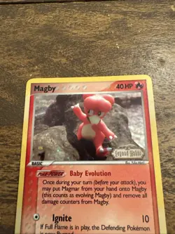 Pokemon TCG Magby 58/92 EX Legend Maker Reverse Holo Stamped - Image 2