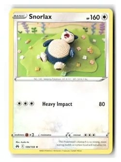 Snorlax 109/159 Rare Crown Zenith Pokemon Near Mint - Image 1