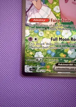 Pokemon TCG Lillie's Clefairy EX 184/159 Journey Together Illustration Rare| NM - Image 4