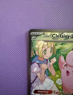 Pokemon TCG Lillie's Clefairy EX 184/159 Journey Together Illustration Rare| NM - Image 5