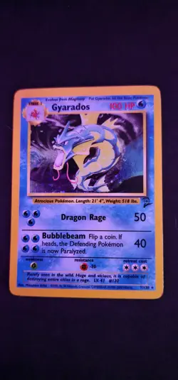 Pokemon 1999 Base Set Gyarados 6/102 Holo Card Rare Mint Condition 💎 - Image 3