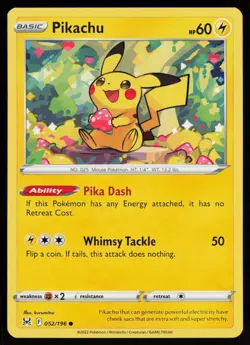 PIKACHU 052/196 COMMON LOST ORIGIN POKEMON NM/M - Image 1