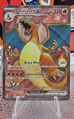 CHARIZARD EX 183/165 ~ Pokemon TCG: ENGLISH 151 FULL ART - Image 1