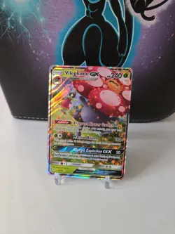 Vileplume GX Ultra Rare Holofoil SM - Cosmic Eclipse 4/236 NM Pokemon TCG - Image 1