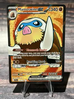 Mamoswine ex 174/159 Ultra Rare SV09: Journey Together Pokemon Card - Image 1