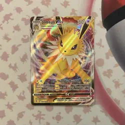 Jolteon VMAX 051/203 Holo VMAX Rare Evolving Skies Pokemon Holo LP - Image 1