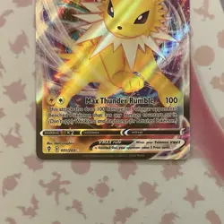 Jolteon VMAX 051/203 Holo VMAX Rare Evolving Skies Pokemon Holo LP - Image 3