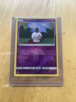 Litwick 101/214 NM Reverse Holo Asako Ito Crochet Art Lost Thunder Pokemon Card - Image 2