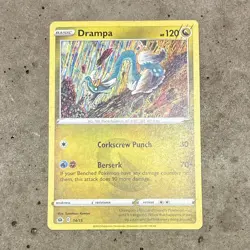 Pokemon Drampa McDonald's 2022 Promo Regular English 14/15 Basic HP120 - Image 1