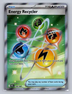 ENERGY RECYCLER 108/088 ULTRA RARE PERFECT ORDER POKEMON Holo NM - Image 1