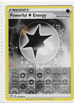 Powerful Colorless Energy 176/189 Darkness Ablaze Pokemon Reverse Holo NM - Image 1