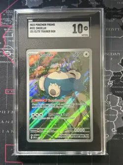 2023 POKEMON EN-SV BLACK STAR PROMO 151 ELITE TRAINER BOX SNORLAX SGC 10 GM - Image 1