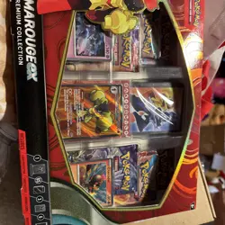 New Pokemon- Armarouge Ex Premium Collection Box (6 Boosters, Sleeves & More - Image 1