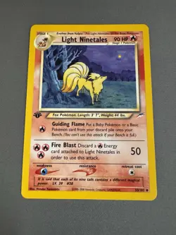 Pokemon Light Ninetales 50/105 1st Edition Neo Destiny Rare AI Graded 8.4 NM - Image 3