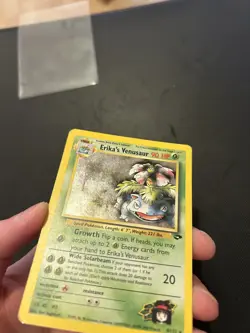 Pokemon TCG Erika's Venusaur Gym Challenge Holo Card 4/132 - Moderate/Heavy Play - Image 2