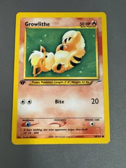Growlithe Neo Destiny 68/105 1st Edition Ai graded 8.7 NM - Image 3