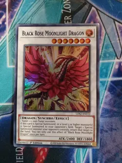 Yugioh Black Rose Moonlight Dragon LDS2-EN112 1ST ED NM ULTRA BLUE - Image 1
