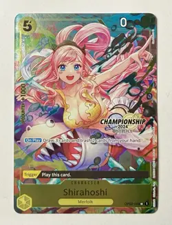 2024 One Piece Shirahoshi CS 2024 Celebration Pack OP03-116 Prize Card English - Image 1