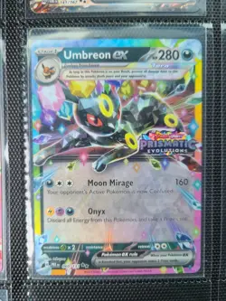 Pokemon Umbreon EX TCG Prismatic Evolutions Card 060/131 Stamped - Image 1