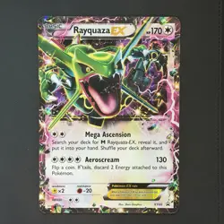 Pokemon TCG M Rayquaza EX Black Star Promo XY66 Jumbo Card - Image 1