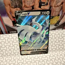 Pokemon TCG Lugia V Full Art Promo Holo Sword & Shield SWSH301 220 HP Card - Image 1