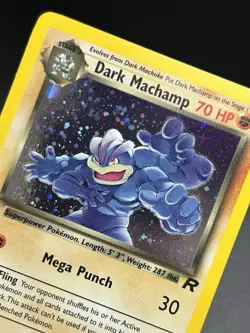 DARK MACHAMP Pokemon Card - WOTC - 1st Edition - Team Rocket - 10/82 HOLO NM (A) - Image 5