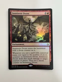 Imminent Doom Foil MTG Magic the Gathering Card LP Lightly Played HOU - Image 1