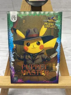 Pikachu as Puppet Master Cosplay Non- Pokemon Pop Culture Fan Art Card - Image 2