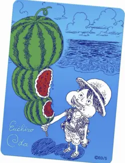[PRESALE] ONE PIECE Metakira Card Luffy Watermelon NatsuComi 2026 Promo Foil - Image 1