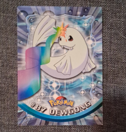 Topps Pokemon TV Animation Edition Dewgong #87 Die-Cut Holo English Card - Image 1
