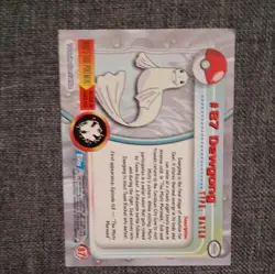 Topps Pokemon TV Animation Edition Dewgong #87 Die-Cut Holo English Card - Image 2