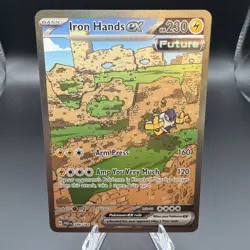 Pokemon Iron Hands ex 248/182 Paradox Rift Full Art Holo Rare Card - Image 1