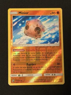 Minior Reverse Holo Uncommon 83/168 SM Celestial Storm Pokemon Card NM Spanish - Image 1