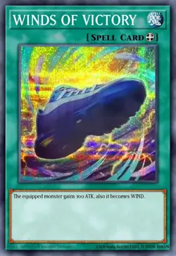 NEW! YU-GI-OH X Nike Promo Card Winds Of Victory Air Max Muscle 95 Spell Card - Image 1
