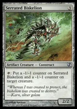 Serrated Biskelion Duel Decks: Elspeth vs. Tezzeret MTG Magic the Gathering card - Image 1