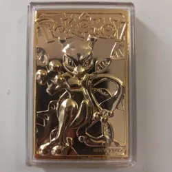 pokemon 23k gold plated trading card mewtwo - Image 1