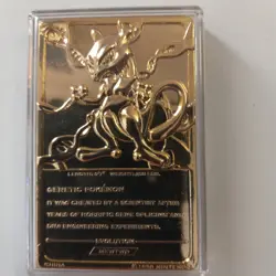 pokemon 23k gold plated trading card mewtwo - Image 2