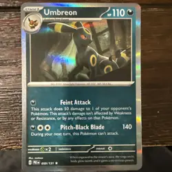 Pokemon TCG Prismatic Evolutions Umbreon Pokeball Reverse Holo Card 059/131 - Image 1