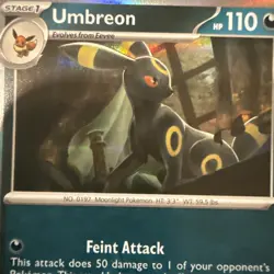 Pokemon TCG Prismatic Evolutions Umbreon Pokeball Reverse Holo Card 059/131 - Image 3