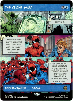 The Clone Saga (Borderless Foil) - 0219 - Marvel's Spider-Man MTG - NM/M - Image 1
