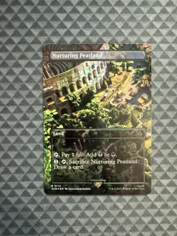 MTG Nurturing Peatland #0114 Foil Borderless Rare UB: Assassin’s Creed (ACR) - Image 1