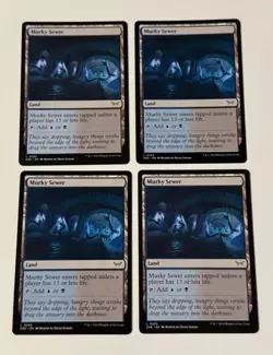 4X MTG Murky Sewer - Duskmourn: House of Horror LP - Image 1