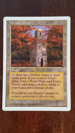 Urza's Tower Fifth Edition 5th EX/LP #429 MTG Magic the Gathering Land Uncommon - Image 1