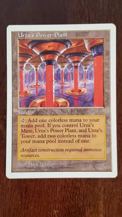Urza's Power Plant Fifth Edition 5th EX/LP #428 MTG Magic the Gathering Land UC - Image 5