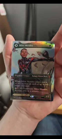 Miles Morales Ultimate Spider Man MTG Full Art Foil - Image 1