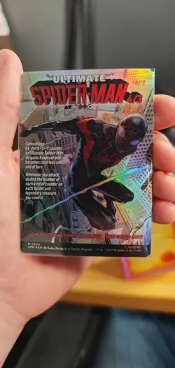 Miles Morales Ultimate Spider Man MTG Full Art Foil - Image 2