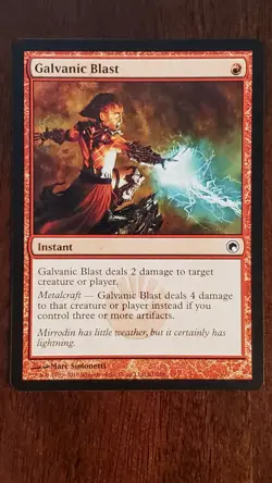Galvanic Blast Scars of Mirrodin EX/LP #91 MTG Magic the Gathering Instant Red - Image 1