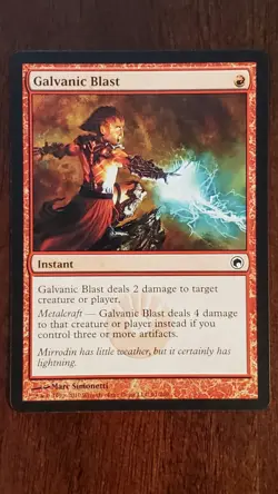 Galvanic Blast Scars of Mirrodin EX/LP #91 MTG Magic the Gathering Instant Red - Image 3